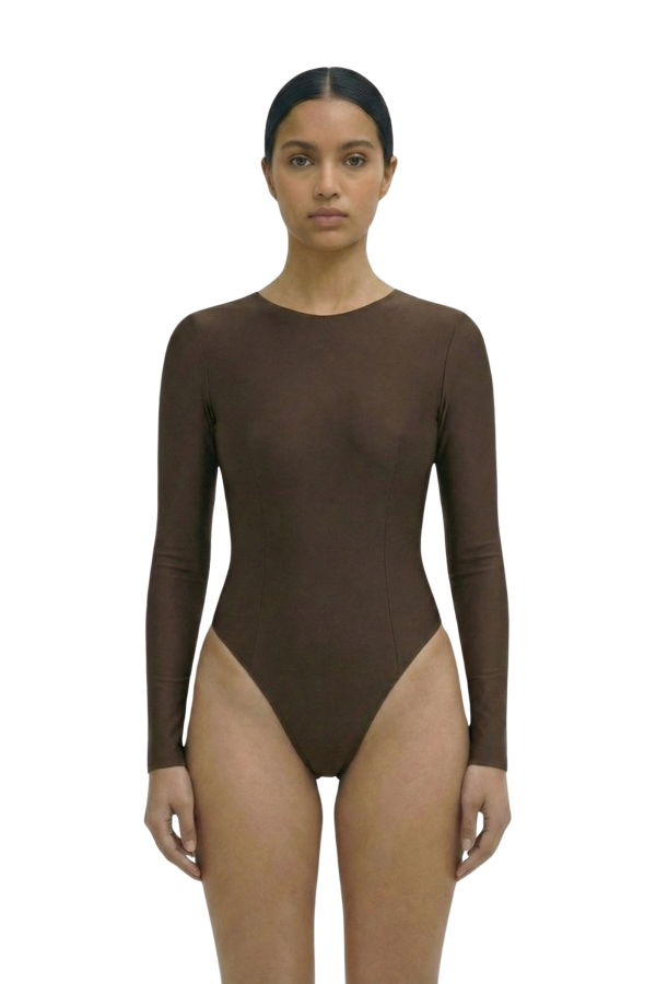 hauslabel HA 004 LOW CUT BODYSUIT - ARABICA