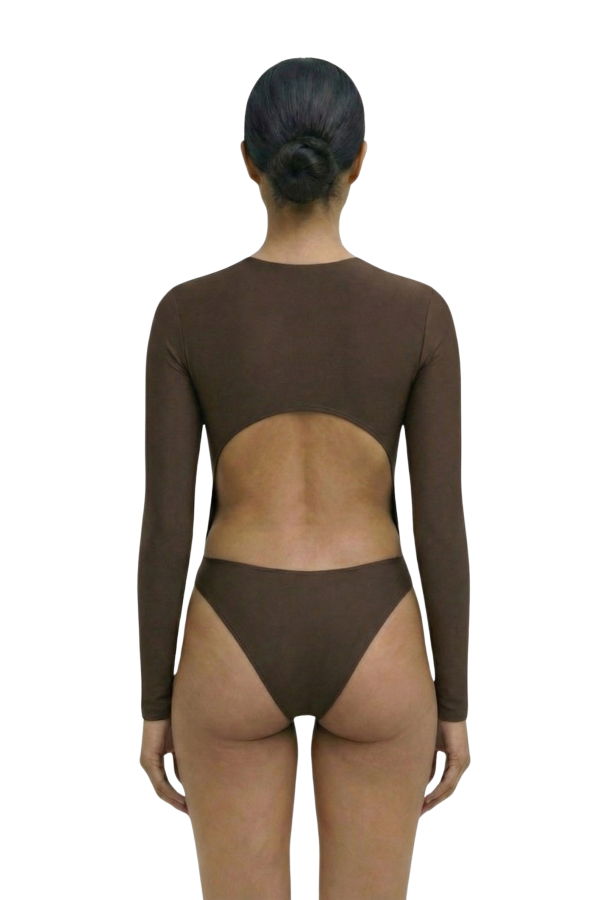 hauslabel HA 004 LOW CUT BODYSUIT - ARABICA