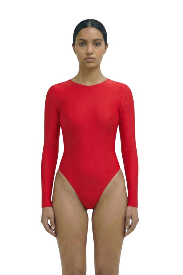 hauslabel LOW CUT BODYSUIT - REDCOAT