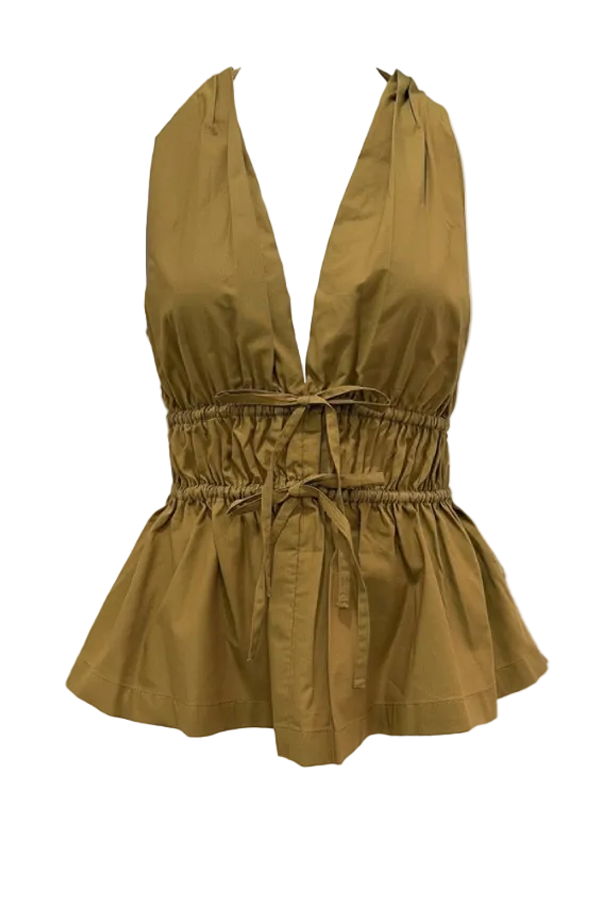 Faithfull The Brand Ermita Top - Olive