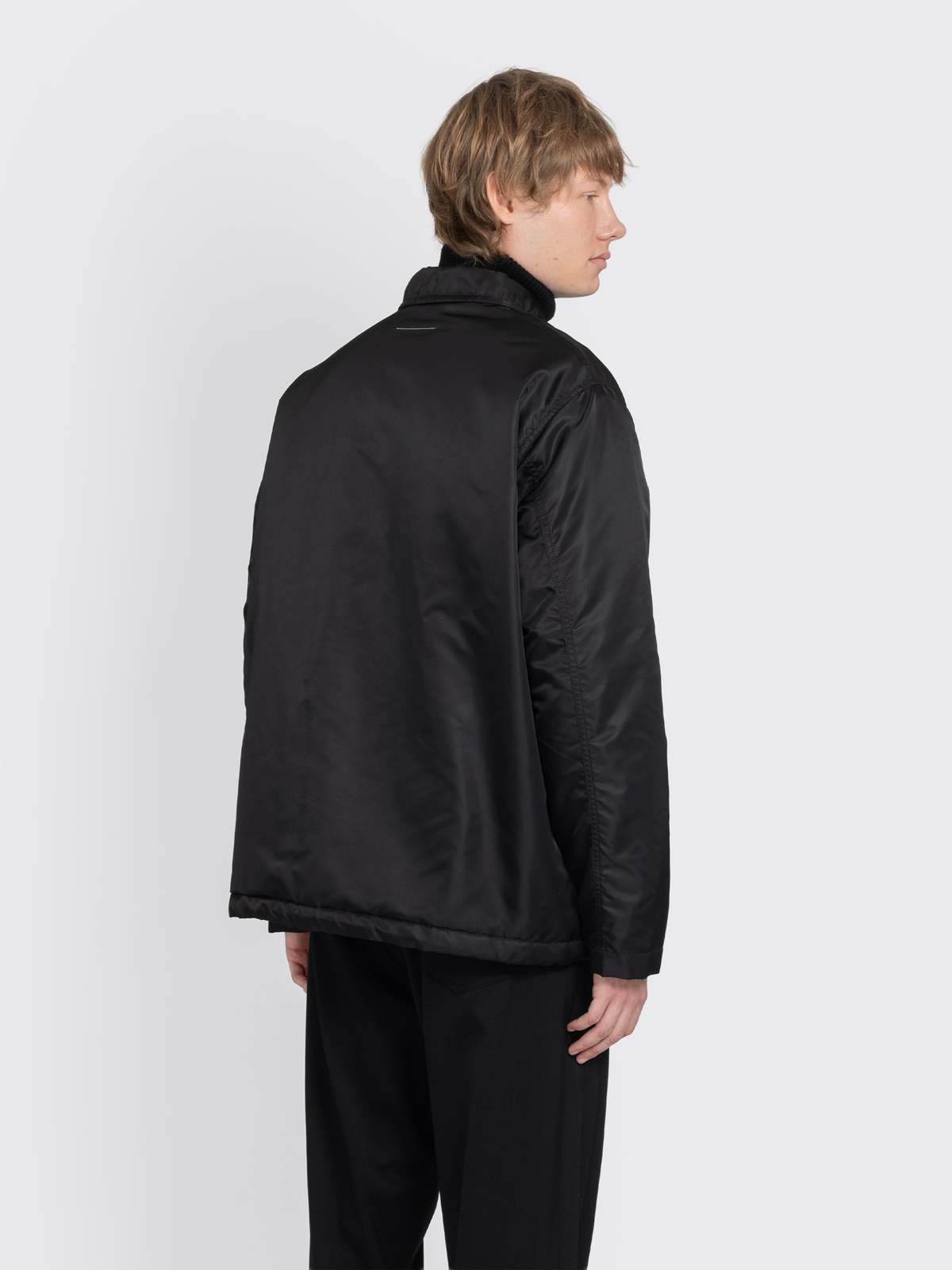 Maison Margiela MM6 Insulated Collared Jacket - Black - Image 3 of 4
