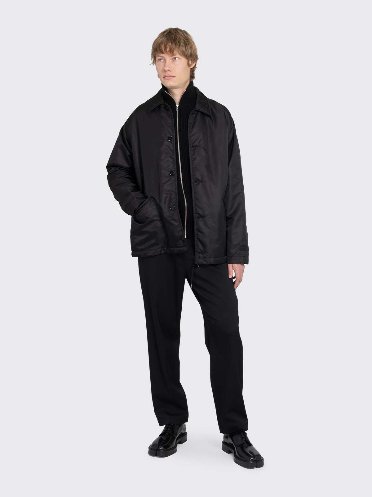 Maison Margiela MM6 Insulated Collared Jacket - Black - Image 4 of 4