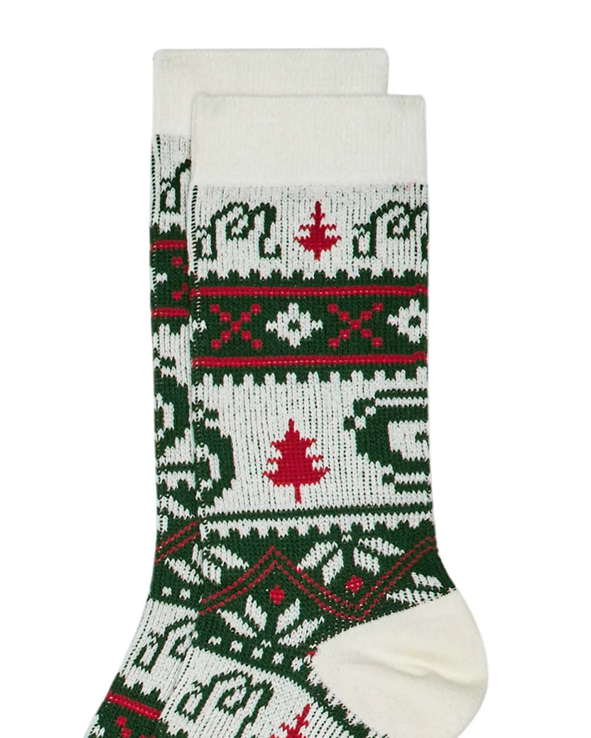 MALBON GOLF Douglas Fair Isle Sock - Ivory - Image 2 of 2