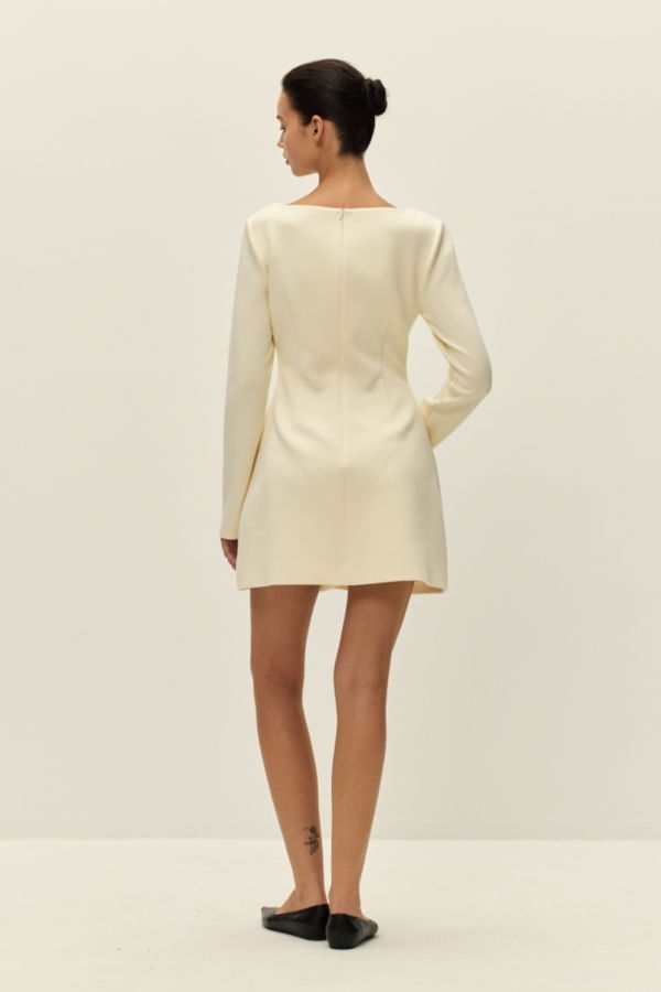 elodie Dael Mini Dress - Beige