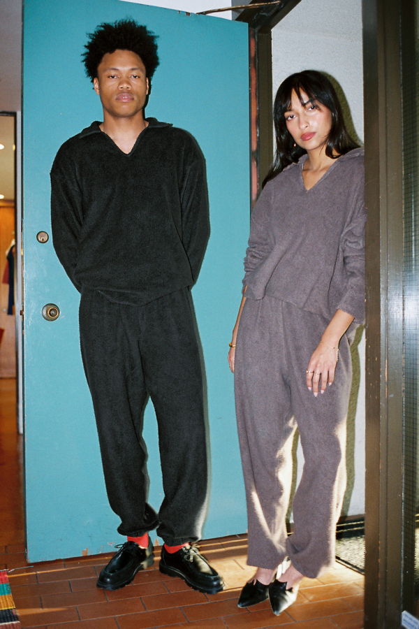 Gil Rodriguez Big Sherpa Sweatpants - Deep Taupe