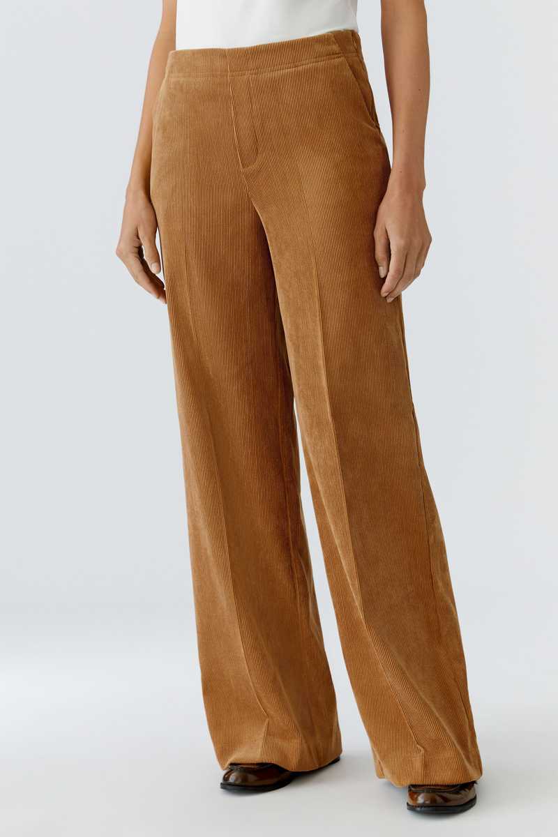 OUI FASHION Pantalon Corduroy Pants - Ivory