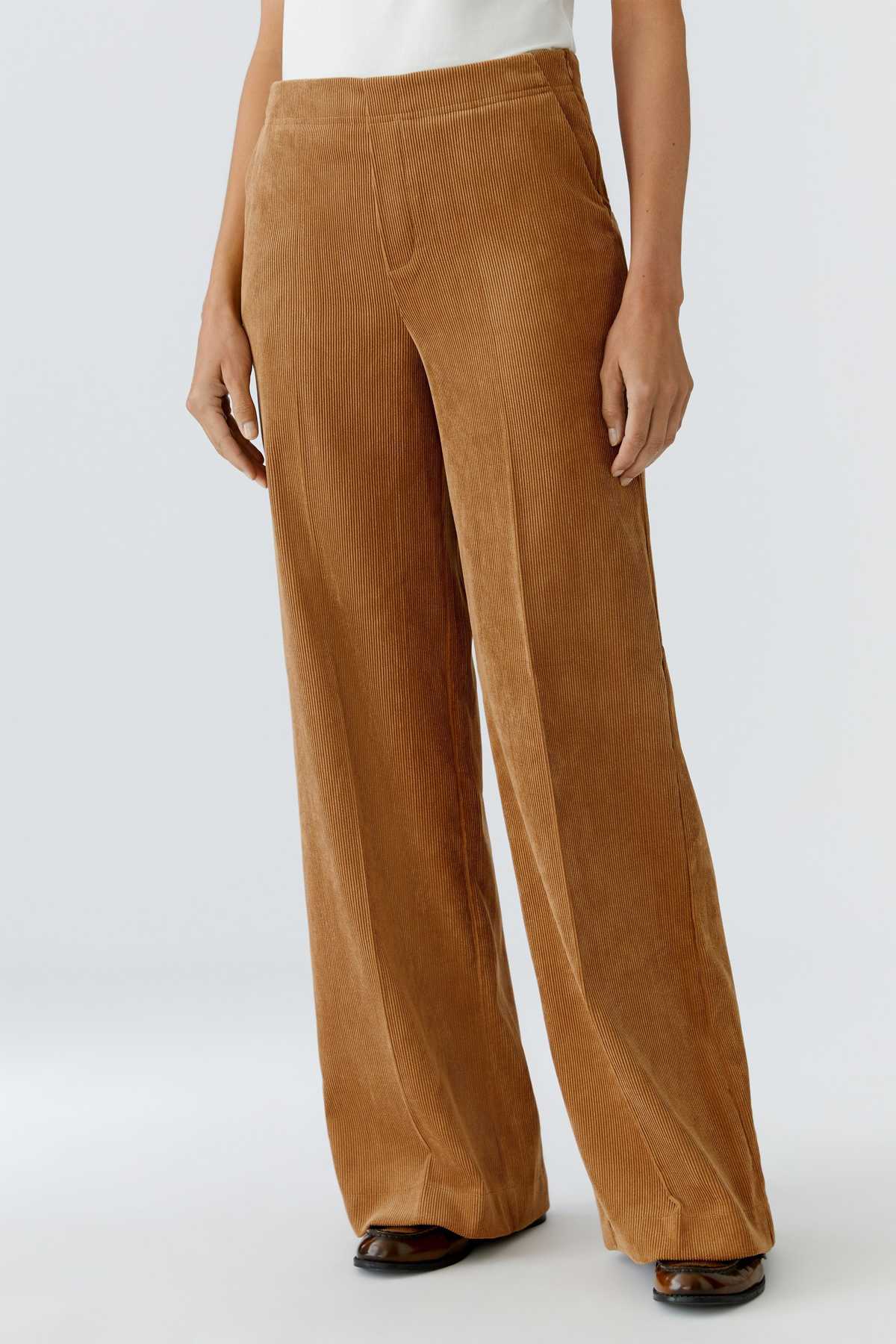 OUI FASHION Pantalon Corduroy Pants - Ivory - Image 3 of 6