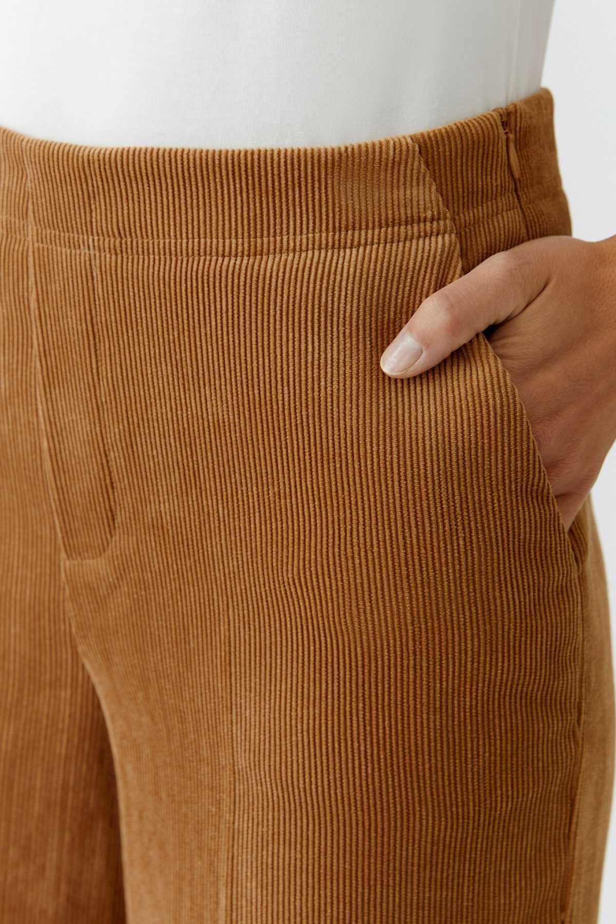 OUI FASHION Pantalon Corduroy Pants - Ivory - Image 5 of 6
