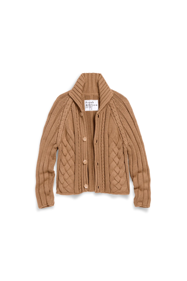 Frank & Eileen Mini Cotswolds Cardigan - Camel