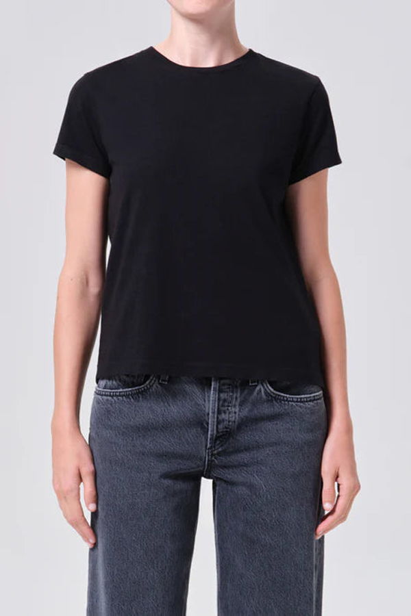 AGOLDE Long Line Adine Tee - Black
