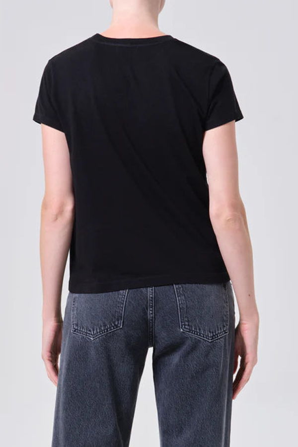 AGOLDE Long Line Adine Tee - Black
