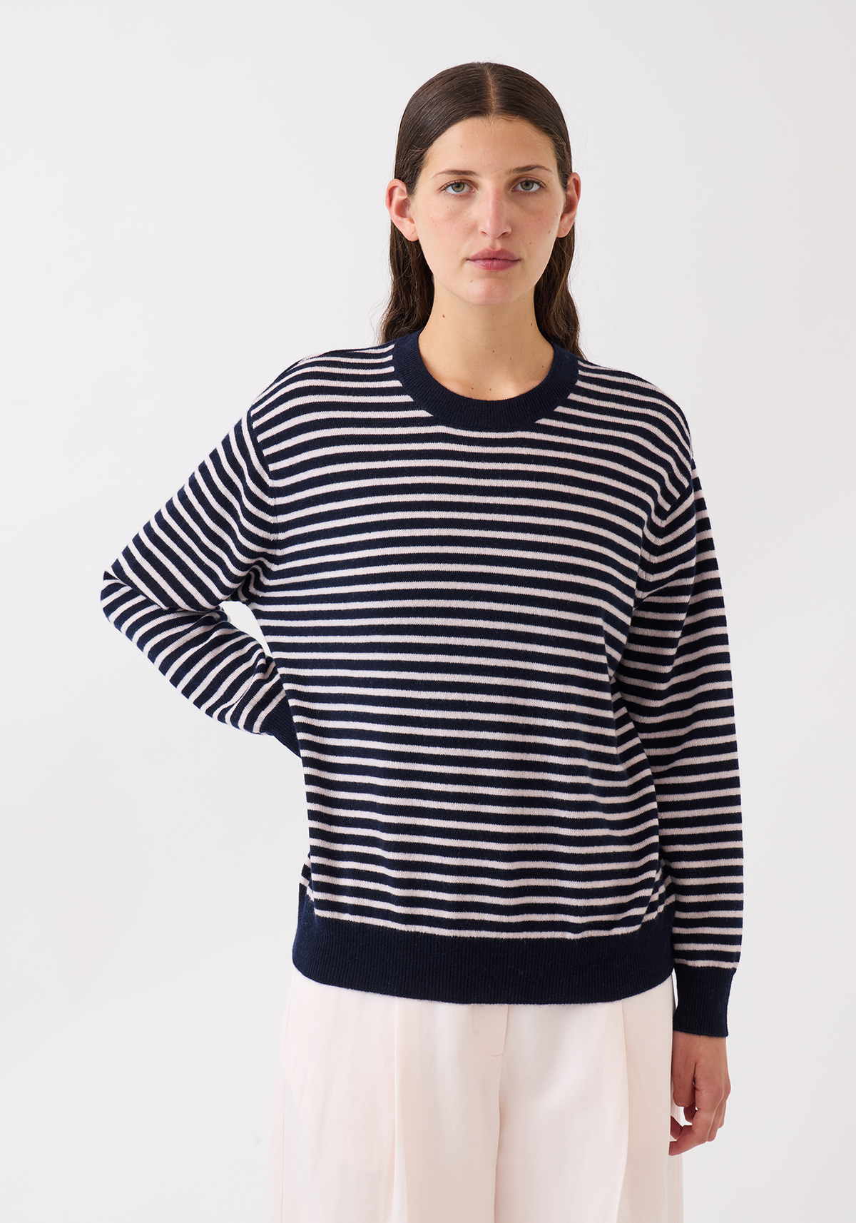 demylee Neve Cashmere Sweater - Petal Navy - Image 4 of 4