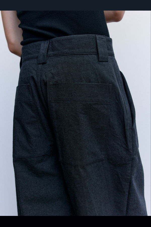 MAN-TLE R19P8 Granite Wool Sail Pants