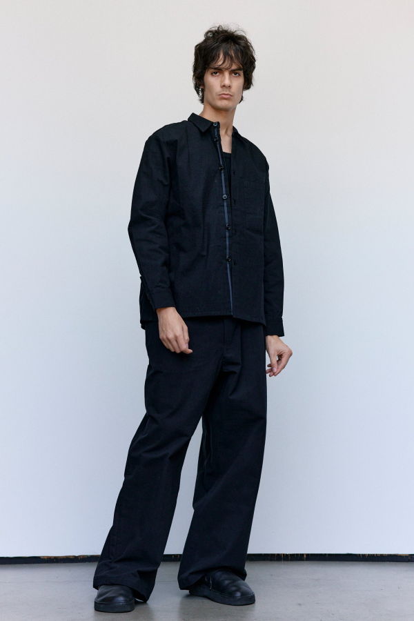 MAN-TLE R19S1 Black Wax New Shirt-1 Shirt