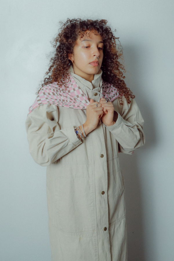 Vintage Tokyo Duck Hunting Mock Neck Coat - Oat