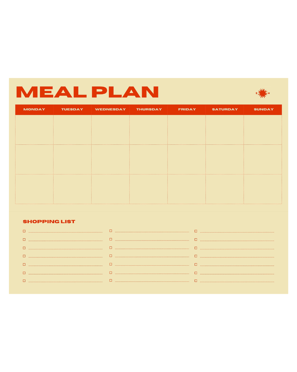 Snderhaus Meal Planner