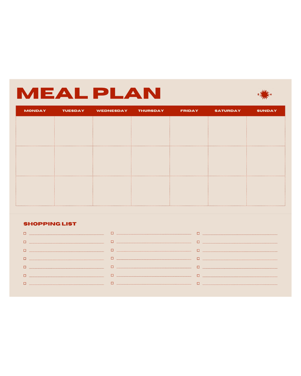 Snderhaus Meal Planner