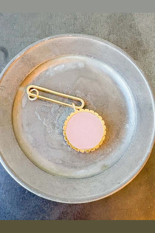 Thatch Odeon Pink Jade Drop Charm