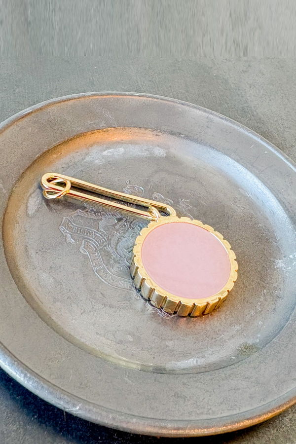 Thatch Odeon Pink Jade Drop Charm