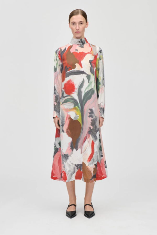 Stine Goya Long Sleeve Midi Dress