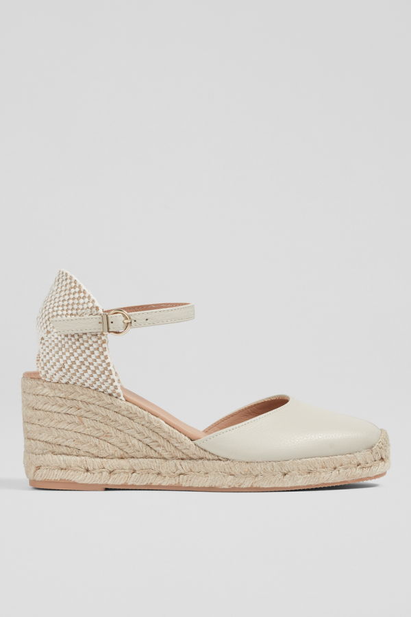 LK Bennett Marissa Casual Sandals - Ecru