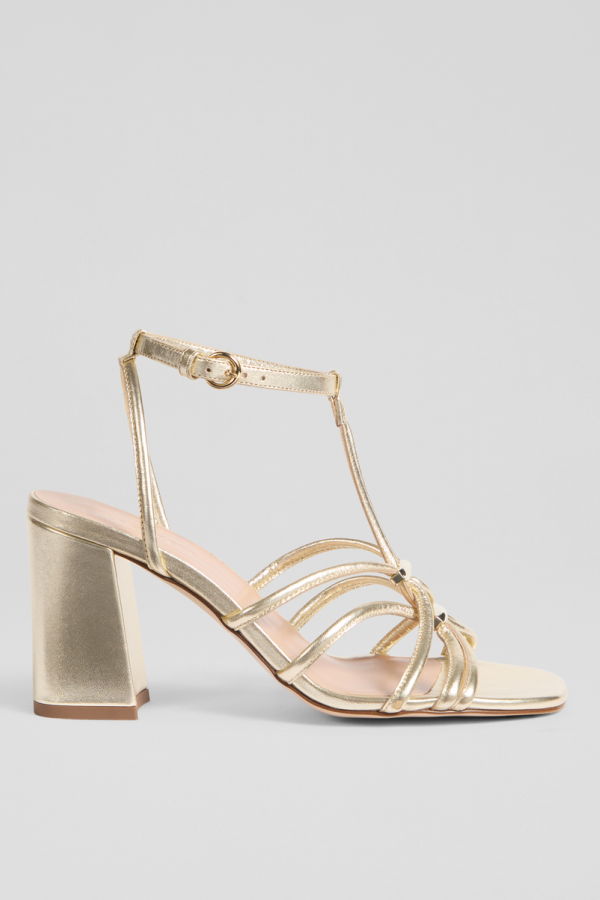 LK Bennett Noelle Formal Sandals - Pale Gold