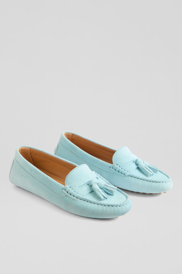 LK Bennett Leslie Flats - Light Blue