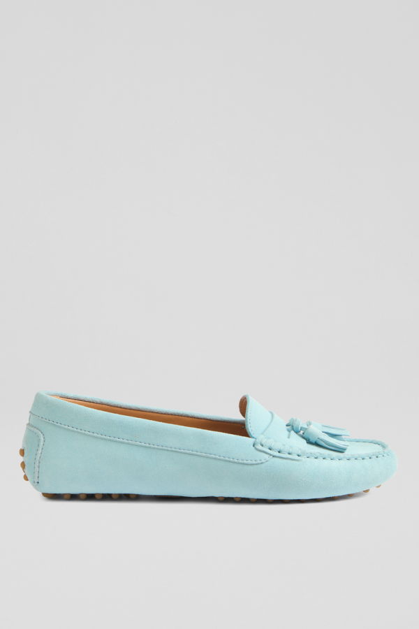 LK Bennett Leslie Flats - Light Blue