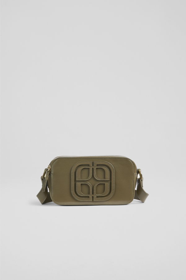 LK Bennett Perry Shoulder Bag - Olive