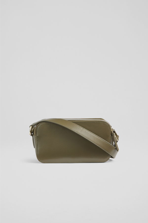 LK Bennett Perry Shoulder Bag - Olive
