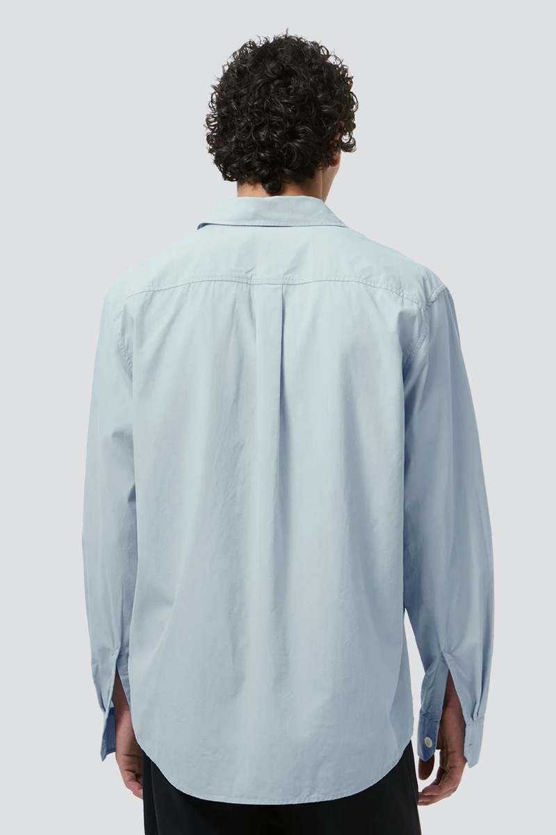 Our Legacy Powder Blue Liquid Poplin Beyond Shirt