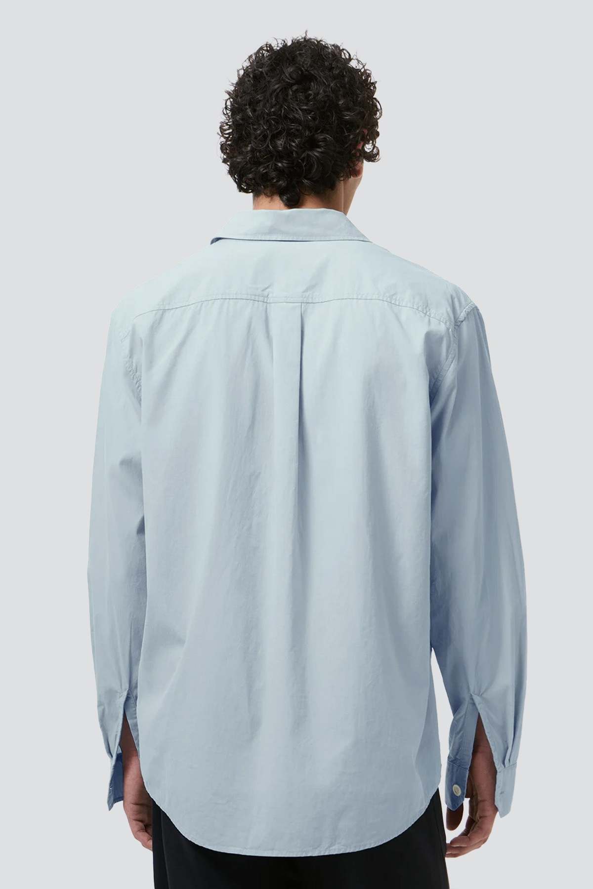 Our Legacy Powder Blue Liquid Poplin Beyond Shirt - Image 3 of 5