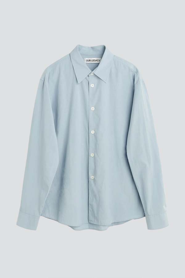 Our Legacy Powder Blue Liquid Poplin Beyond Shirt