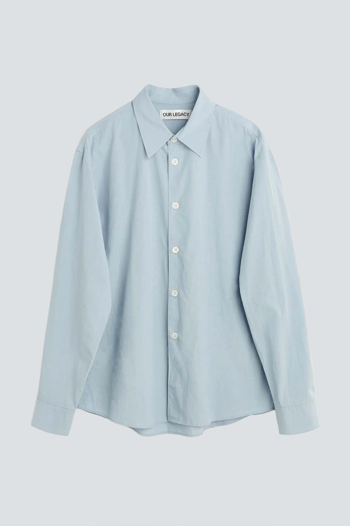 Our Legacy Powder Blue Liquid Poplin Beyond Shirt - Image 5 of 5