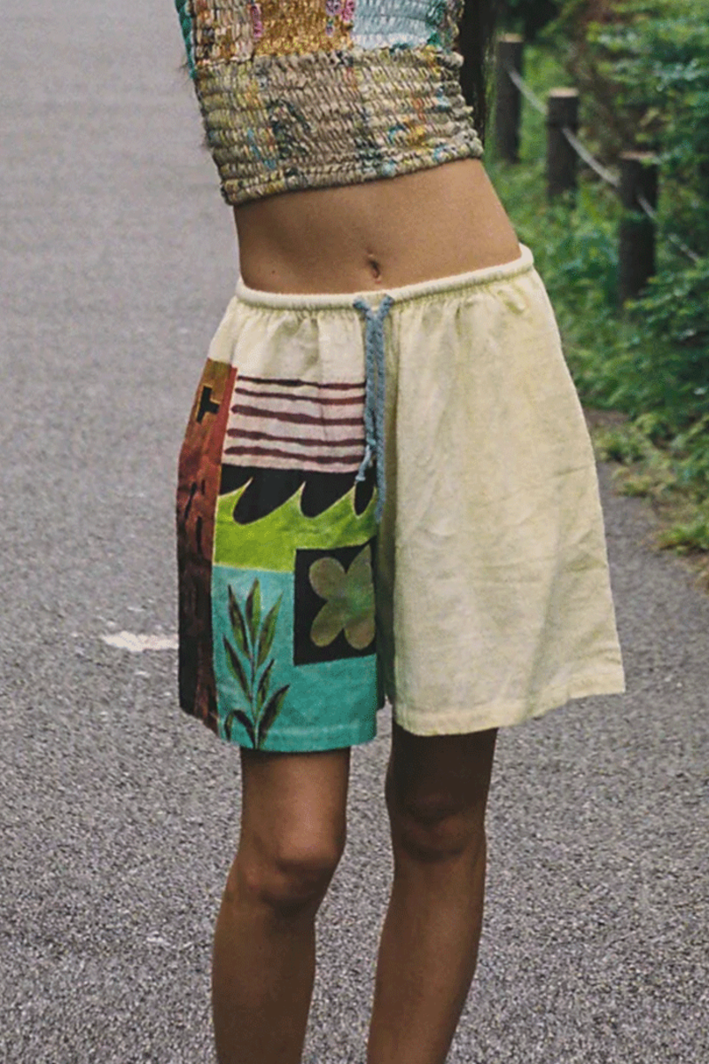 CIAO CIAO Spice Collage Riley Shorts - Multi