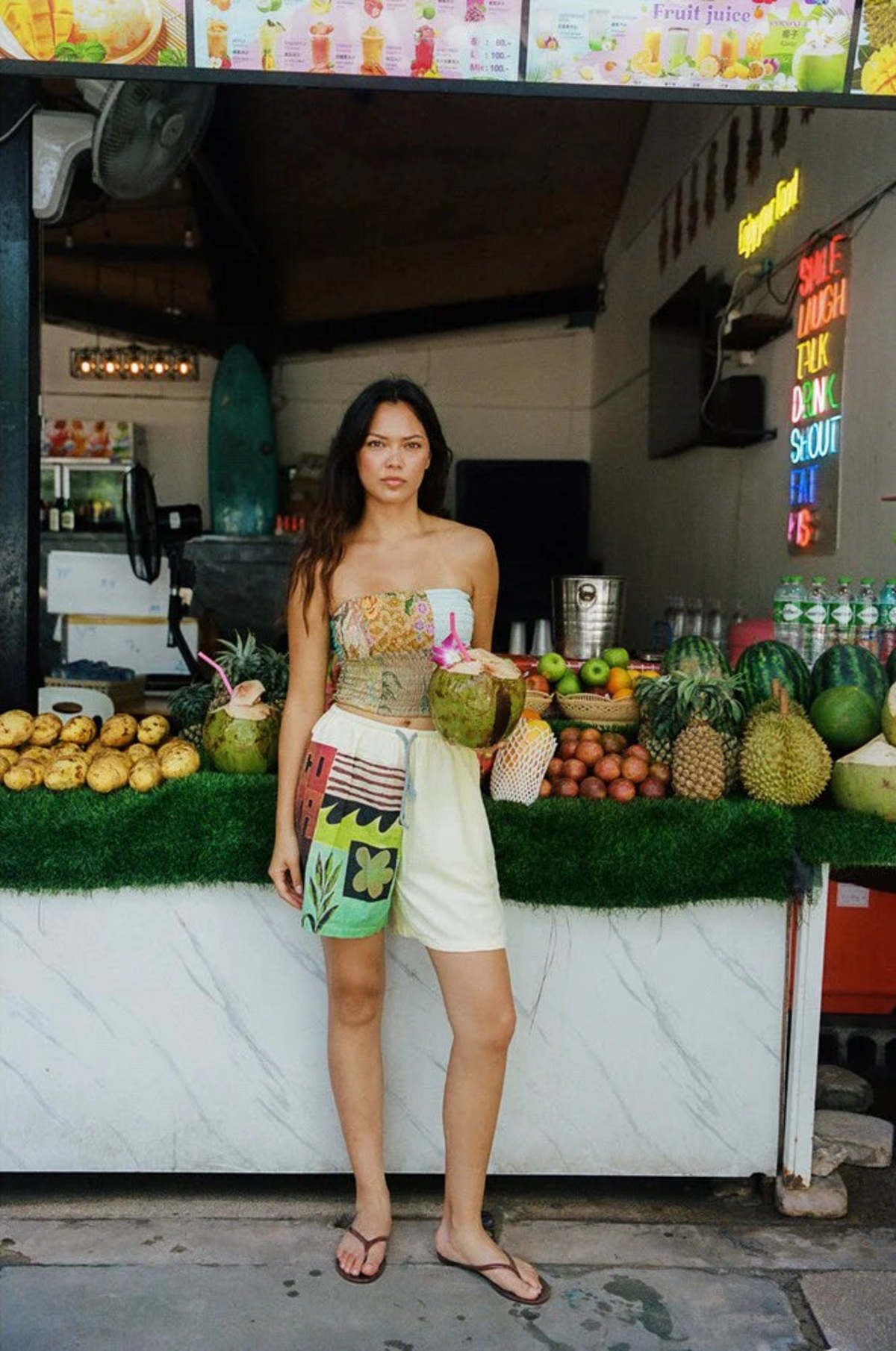 CIAO CIAO Spice Collage Riley Shorts - Multi - Image 4 of 7