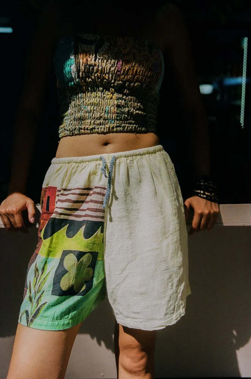 CIAO CIAO Spice Collage Riley Shorts - Multi