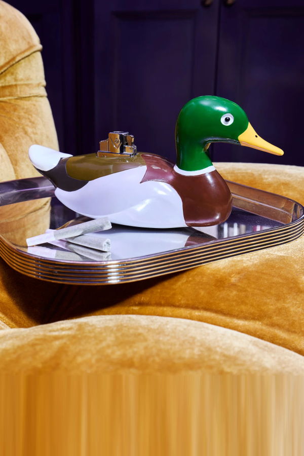 Edie Parker Mallard Duck Tabletop Lighter