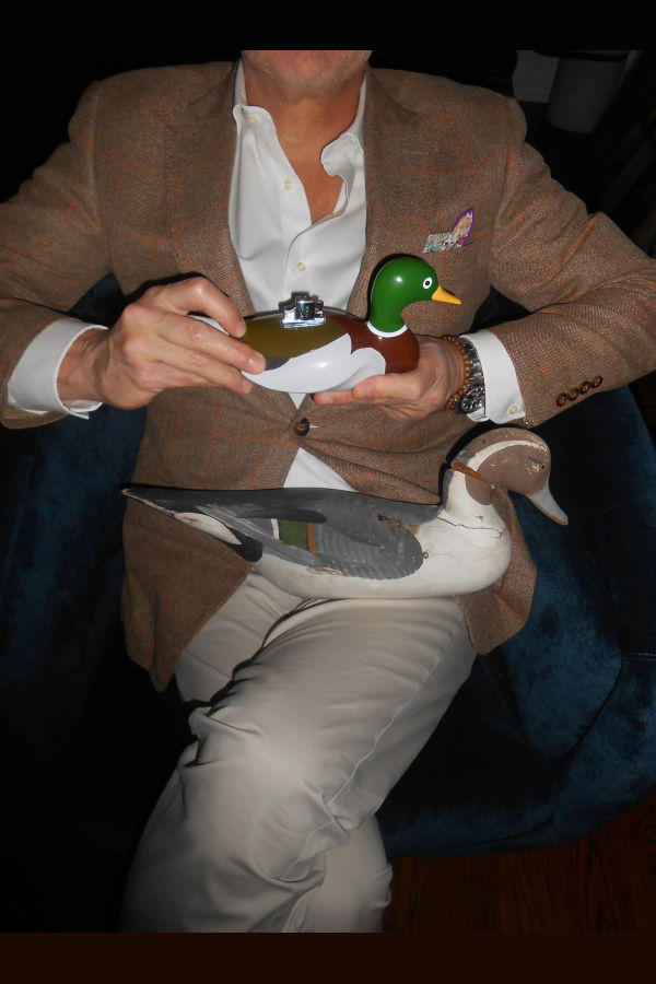 Edie Parker Mallard Duck Tabletop Lighter