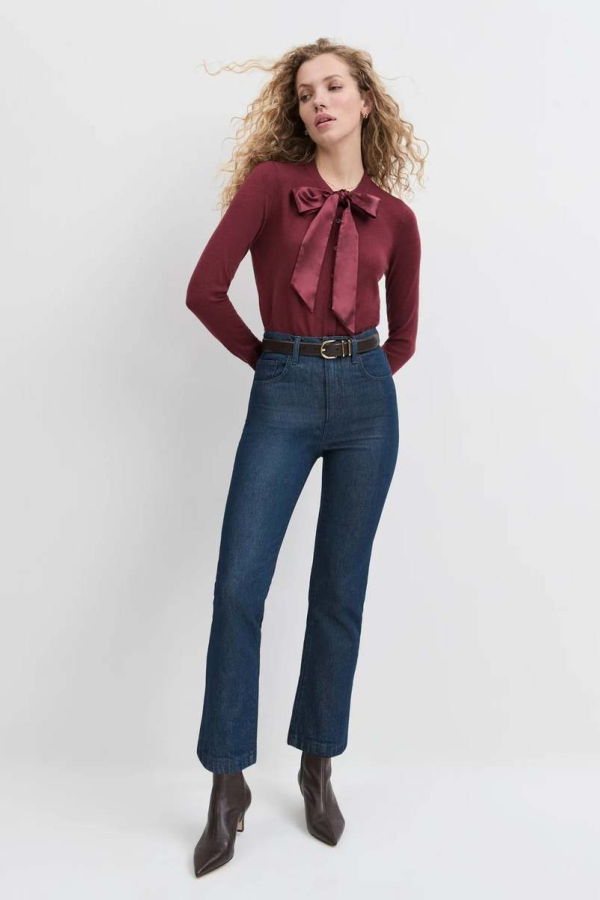 Favorite Daughter Valentina Super High Rise Straight Jeans