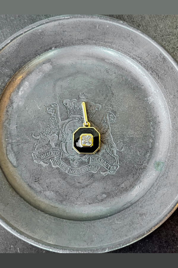 Thatch Florence Black Enamel Charm