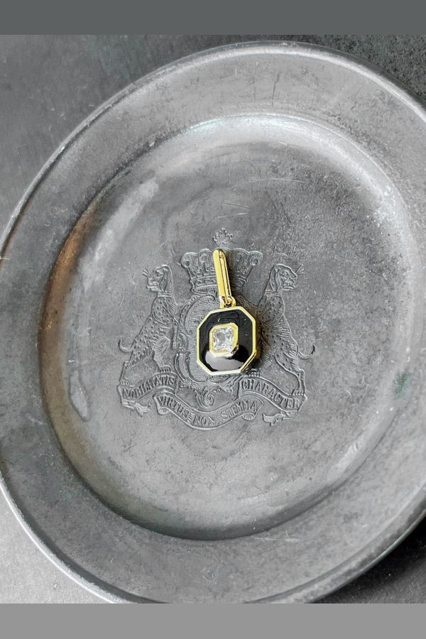 Thatch Florence Black Enamel Charm