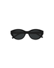 Yves Saint Laurent Chunky Oval Sunglasses - Black - Thumbnail 2