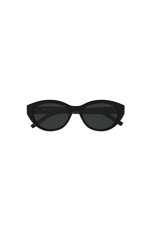 Yves Saint Laurent Chunky Oval Sunglasses - Black