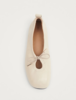 Alohas Rosalind Cream Leather Ballet Flats - Thumbnail 2