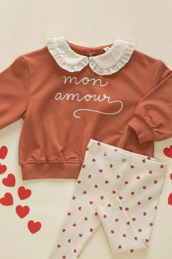 KIDS Rylee + Cru Quincy Mae Collared Sweatshirt