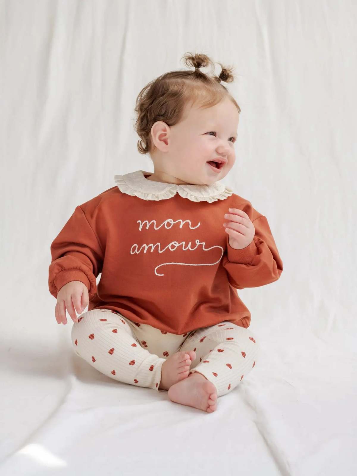 KIDS Rylee + Cru Quincy Mae Collared Sweatshirt - Image 5 of 5