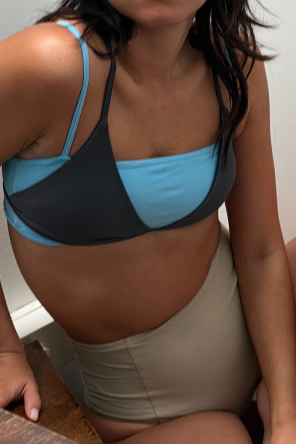 Hakea Jardin Bandeau Top - Lake Blue