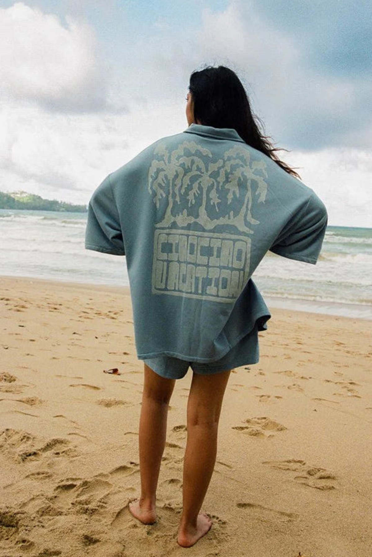 CIAO CIAO Palm Bungalow Shirt - Blue - Image 1 of 5