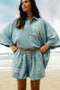CIAO CIAO Palm Bungalow Shirt - Blue - Thumbnail 3